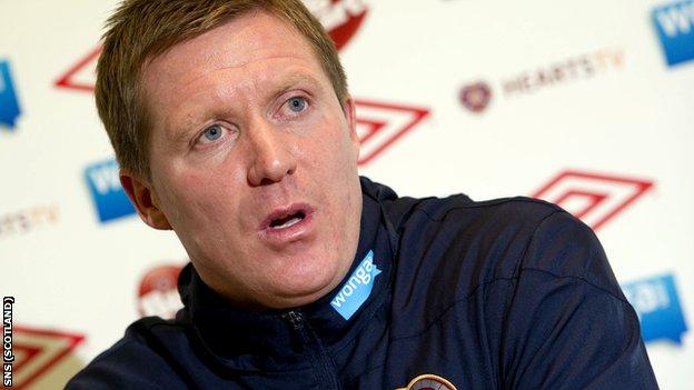 Hearts assistant coach Gary Locke