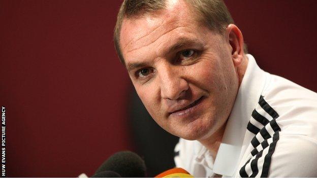 Swansea City manager Brendan Rodgers