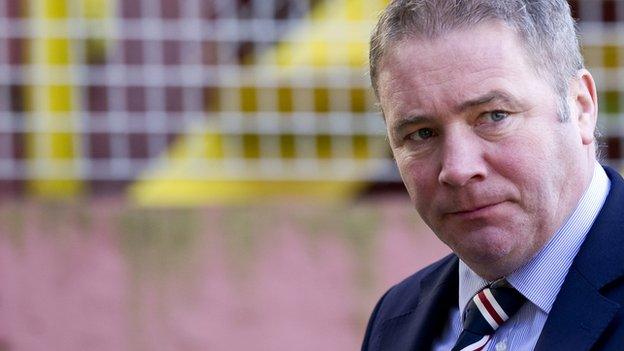 Rangers manager Ally McCoist