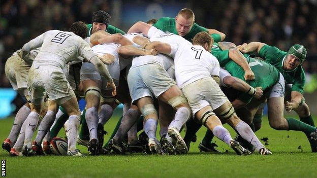 Ireland's scrum disintegrated against England on Saturday