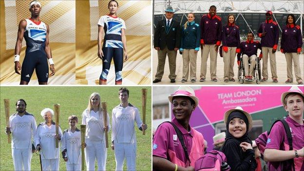 Composite image of uniforms