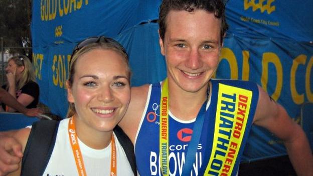 Emma Deakin and Alistair Brownlee