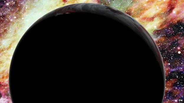 Artist's impression of a 'warp speed' planet