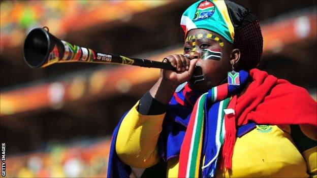 South Africa football fan