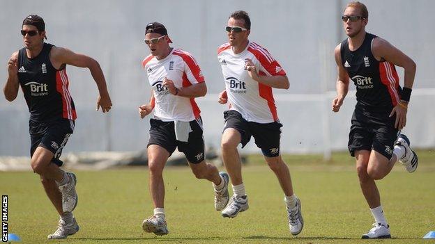 England players train in Galle