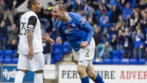 St Johnstone defender Dave MacKay