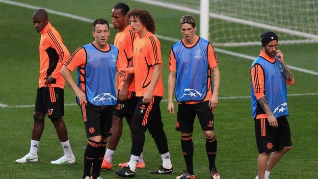 Chelsea prepare to face Benfica