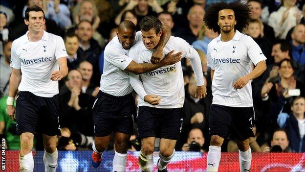 Tottenham celebrate