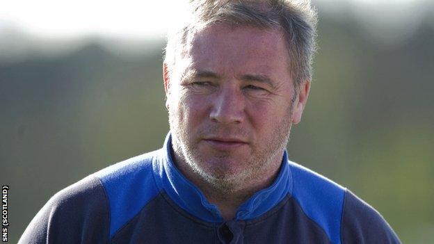 Rangers manager Ally McCoist