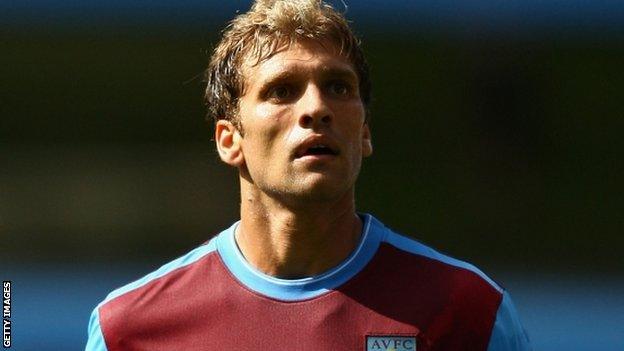 Aston Villa midfielder Stiliyan Petrov