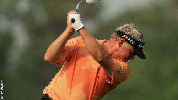 Darren Clarke in action at Houston Open