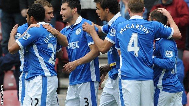 Wigan celebrate