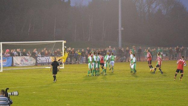 Guildford City free kick