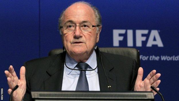 Fifa president Sepp Blatter