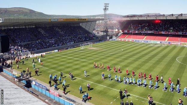 Windsor Park stages the Northern Ireland football team's home matches