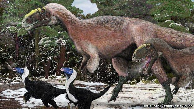 Yutyrannus huali, a newly discovered giant feathered dinosaur