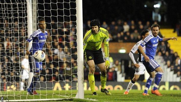 Clint Dempsey equalises for Fulham against Chelsea