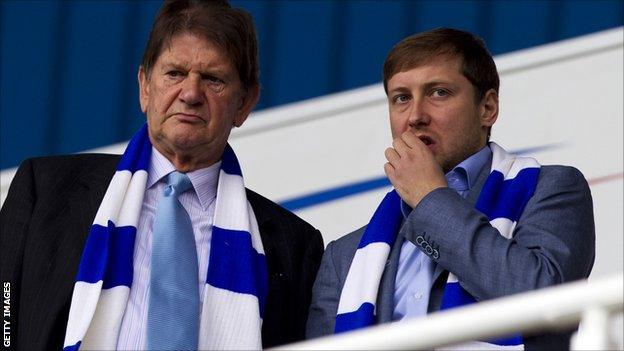 Sir John Madejski and Anton Zingarevich