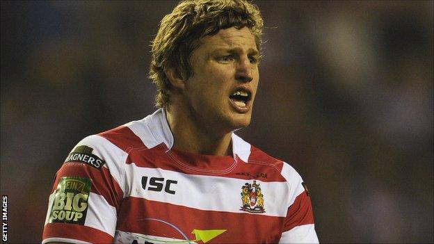 Wigan Warriors half-back Brett Finch