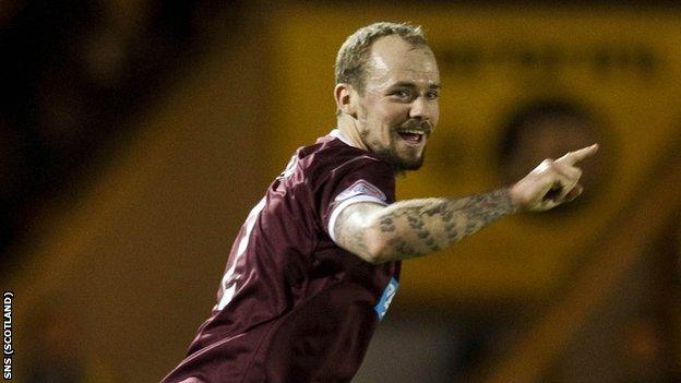 Hearts full-back Jamie Hamill