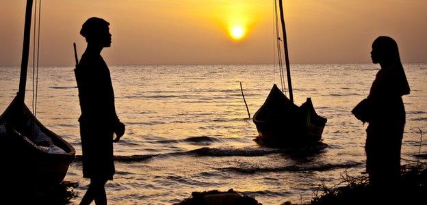 Lake Turkana at sunset