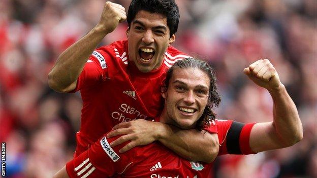 Luis Suarez and Andy Carroll