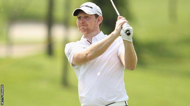 Gallacher during his final round at the Kuala Lumpur Golf and Country Club