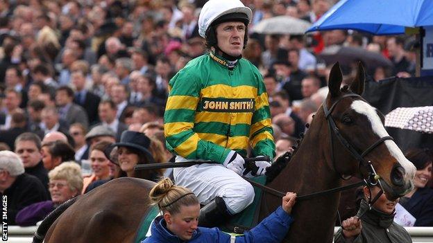 Jockey AP McCoy rode Synchronised in Saturday's Grand National