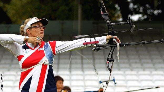 Alison Williamson in action at the test event at Lord's last October