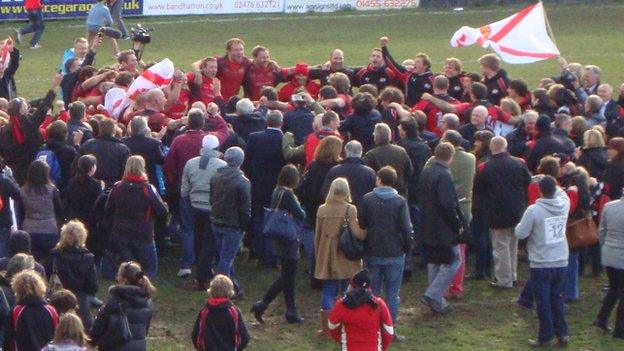 Jersey celebrate promotion