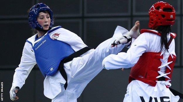 Jade Jones in action