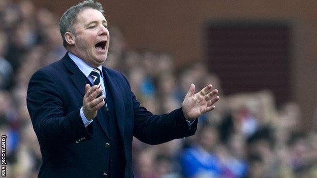 Rangers manager Ally McCoist