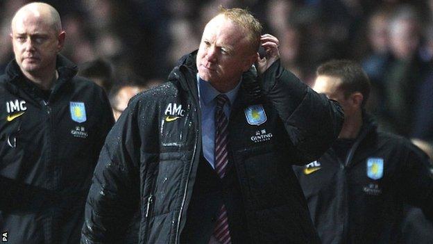 Aston Villa boss Alex McLeish