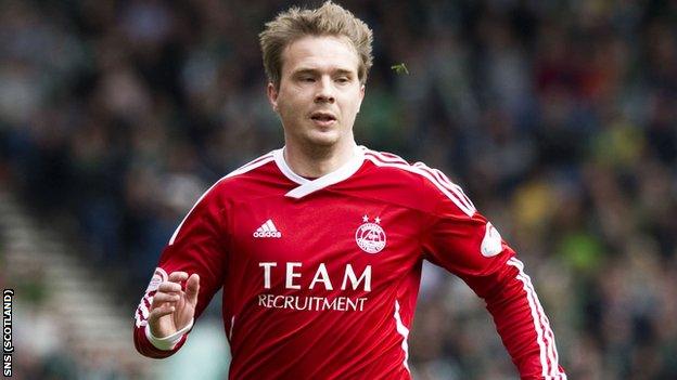 Aberdeen striker Darren Mackie