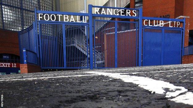 Gates at Rangers' Ibrox ground