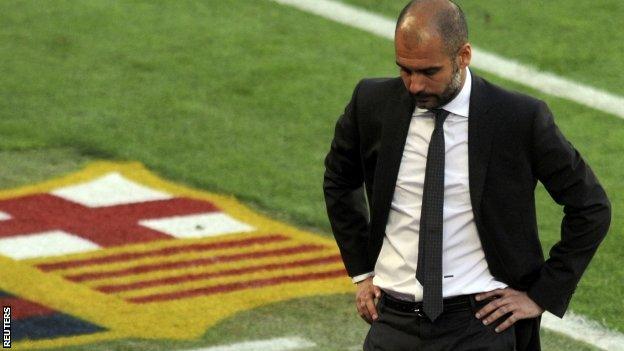 Barcelona manager Pep Guardiola