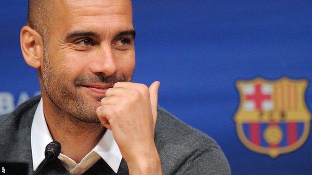 Barcelona manager Pep Guardiola