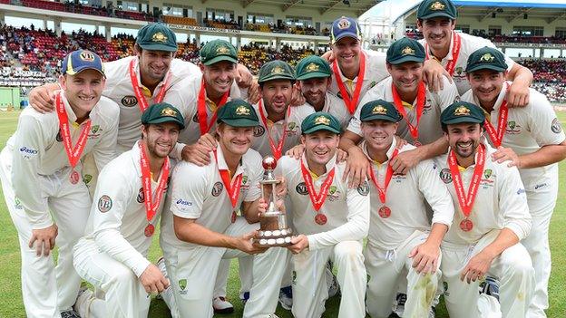 Australia celebrate