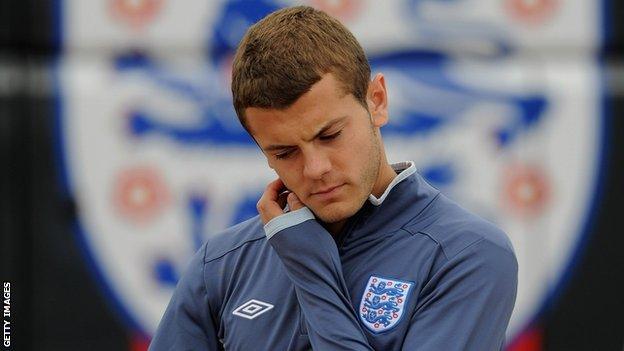 England midfielder Jack Wilshere