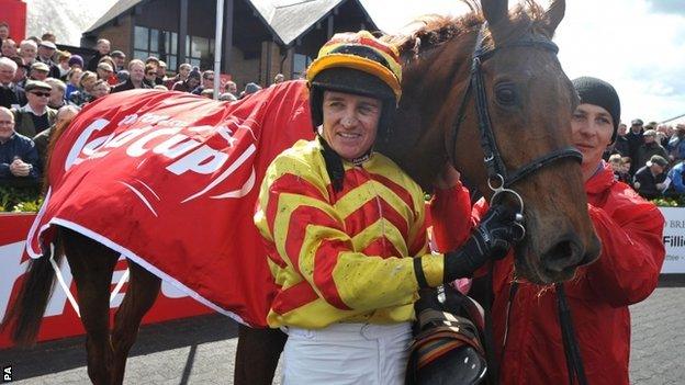 Barry Geraghty with China Rock