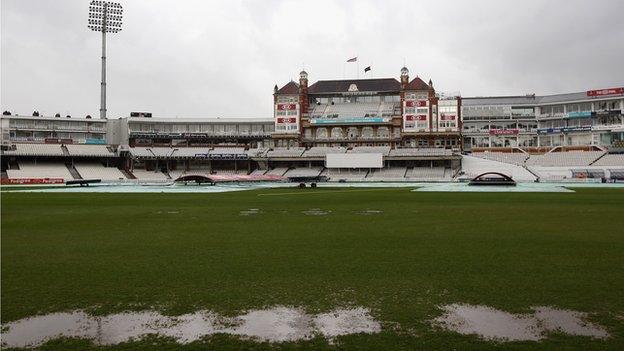 Rain at The Oval