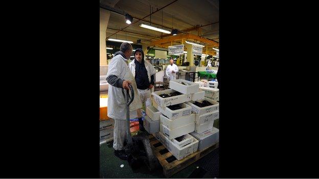 Billingsgate market traders