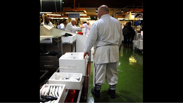 Craig Duke, fish trader at Billingsgate Market