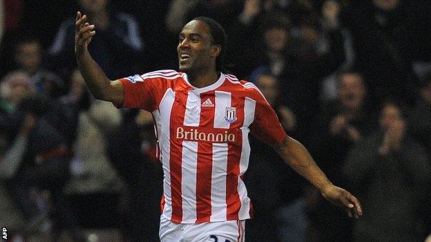 Stoke striker Cameron Jerome