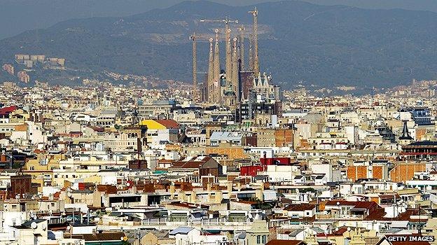 Barcelona skyline