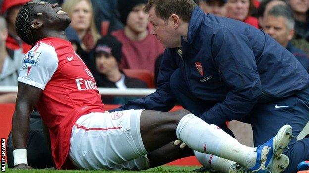 Arsenal defender Bacary Sagna