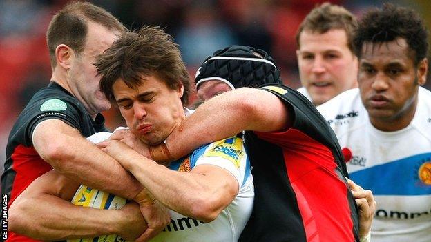 Saracens & Exeter in action