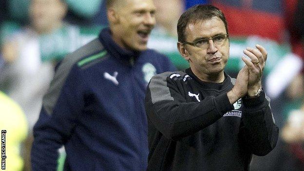 Hibernian manager Pat Fenlon