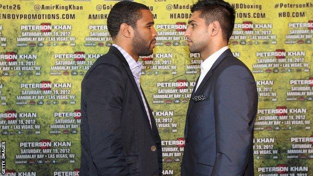 Lamont Peterson and Amir Khan