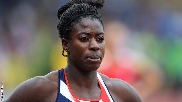 British 400m runner Christine Ohuruogu